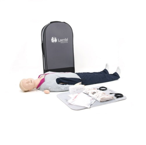 Laerdal Resusci Anne QCPR corpo intero con trolley